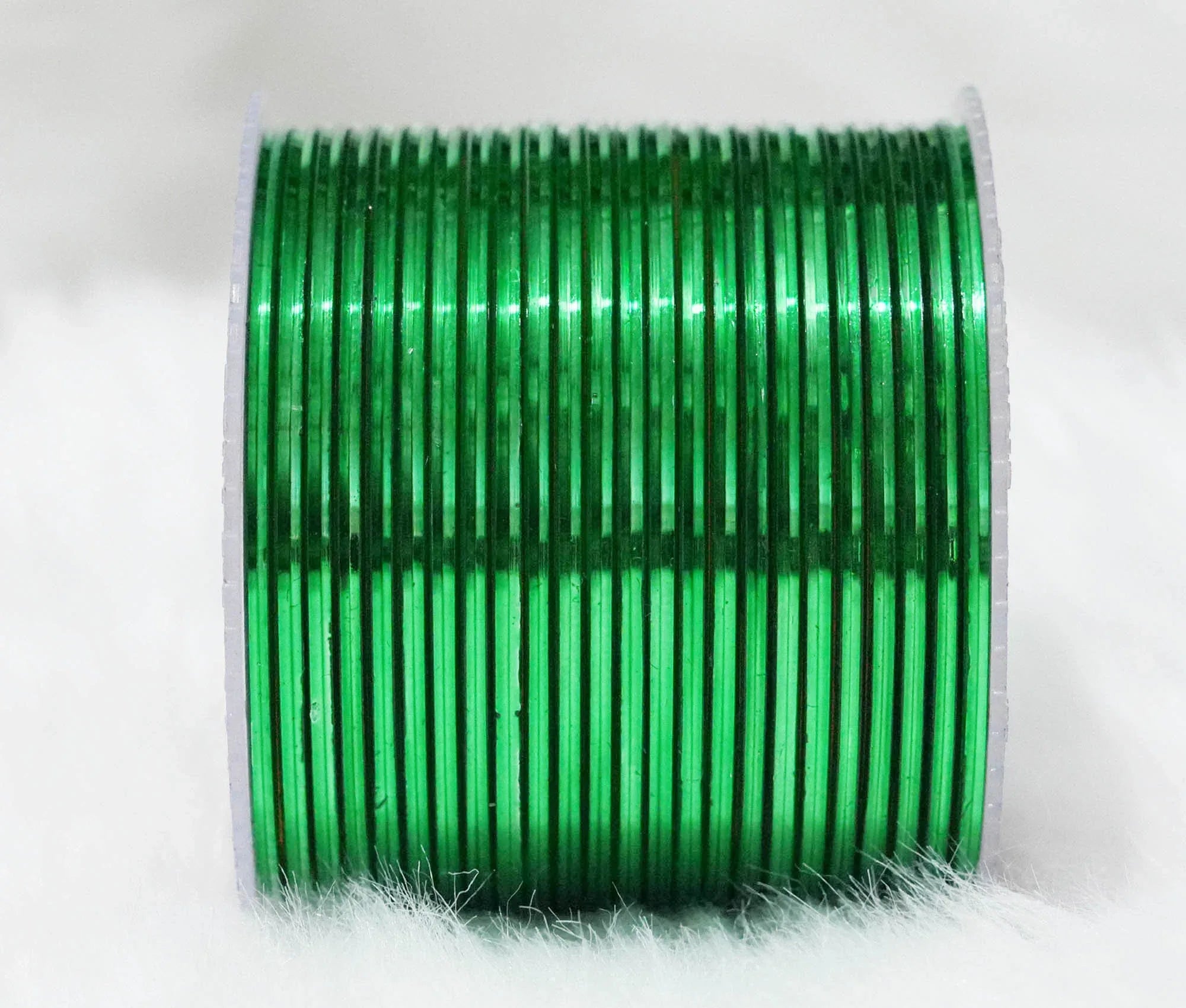 Green Color Glossy Metal Bangle for Women & Girls (Pack of 24) - The Golden Cascade